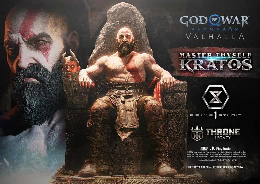 God of War Ragnarök Statue – Master Thyself Kratos 67 cm 2