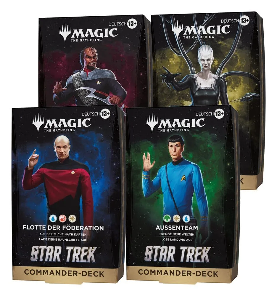 Magic the Gathering Commander Decks – Star Trek German Set of 4