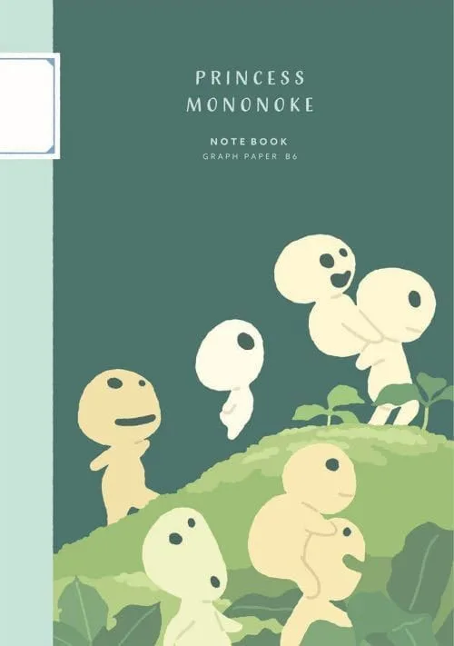 Princess Mononoke Notebook – Kodama 12 x 18 cm