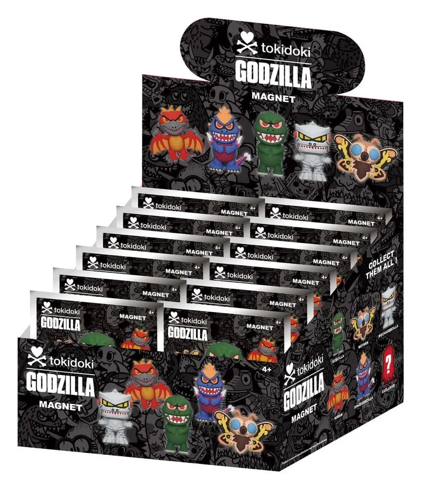 Tokidoki x Godzilla Magnets – Series 1 Blind Pack Display of 12
