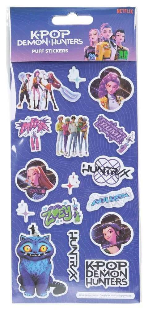 KPop Demon Hunters Sticker Set – Vinyl Puff and Decal Mix