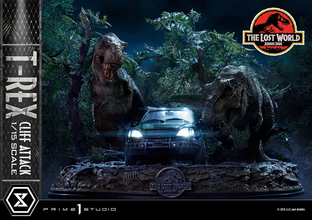 Jurassic Park Statue – Lost World T-Rex Cliff Attack Bonus 53 cm 10