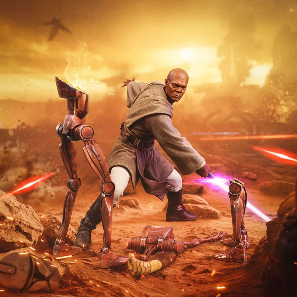 Star Wars Statue – Mace Windu Art Scale 18 cm 7