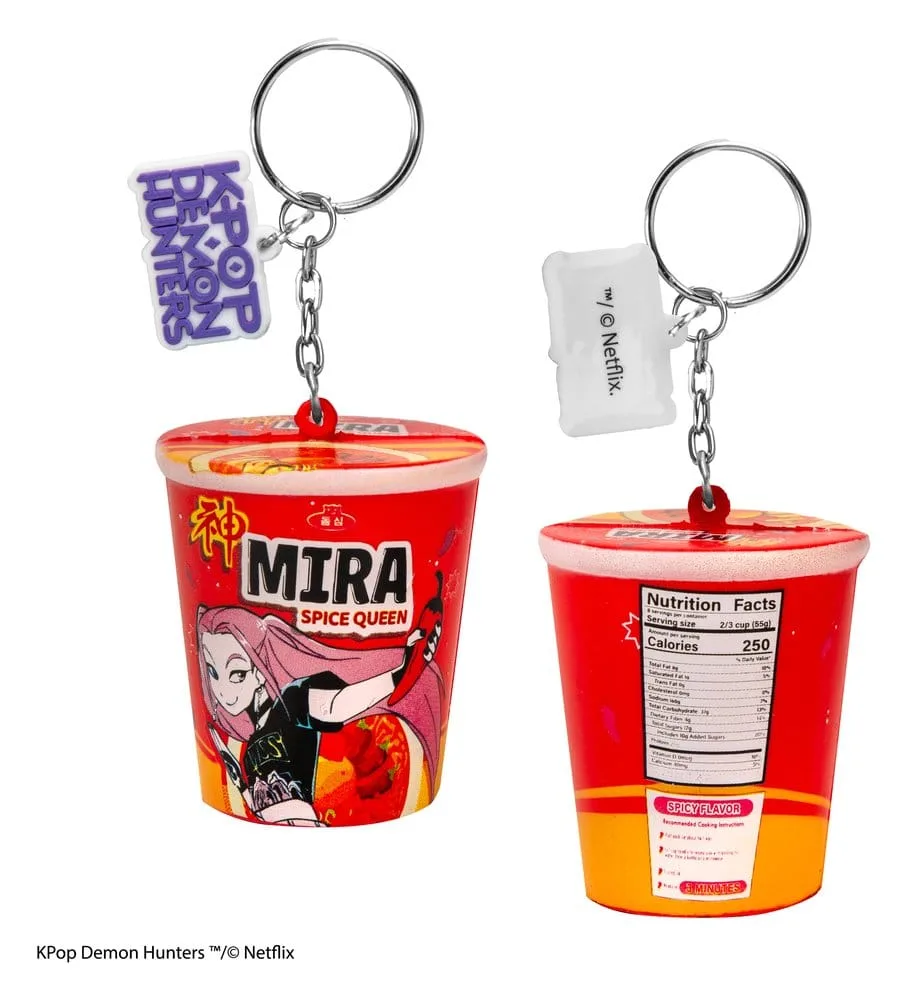 KPop Demon Hunters Squishy Keychain – Mira Spice Queen Noodles 3