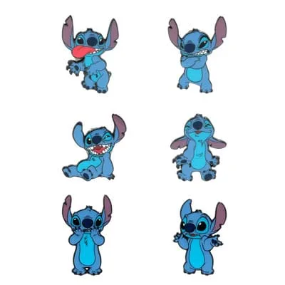 Lilo & Stitch Enamel Pins – Loungefly Funny Faces Display of 12