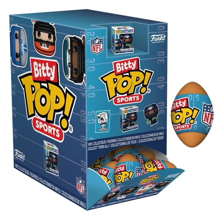 NFL Bitty Pop Vinyl Figures – Series 2 Blind Box Display 24 Pack