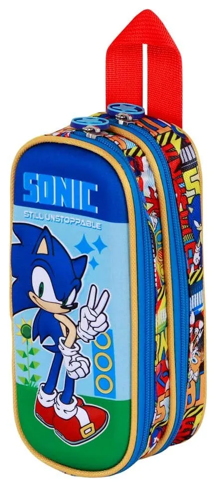 Sonic the Hedgehog Pencil Case – Unstoppable Blue 22 x 10 x 8 cm