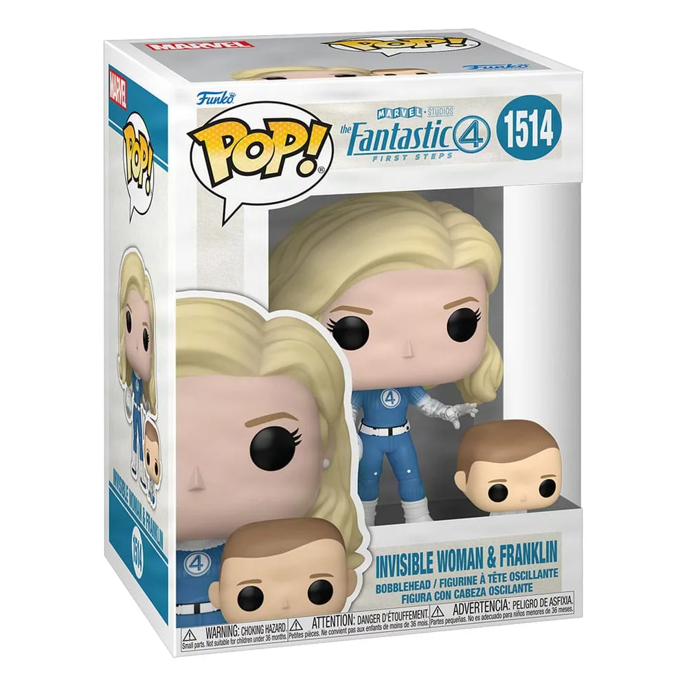 Fantastic Four Pop Figure – Invisible Woman and Franklin 9 cm 2