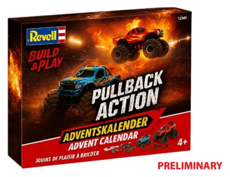 Revell Advent Calendar – Pullback Monster Trucks
