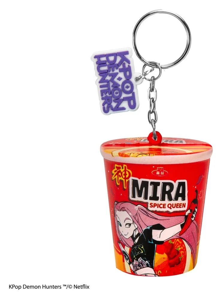 KPop Demon Hunters Squishy Keychain – Mira Spice Queen Noodles