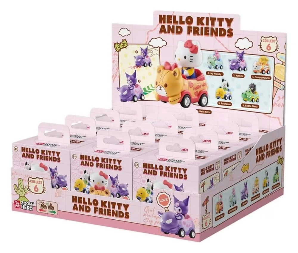 Hello Kitty and Friends Blind Box Display – Zoom Hero Series 1