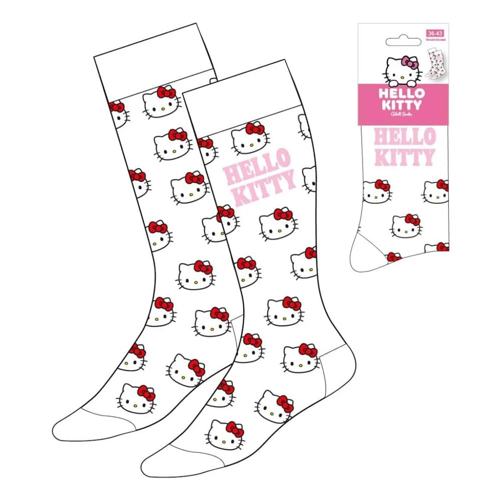 Sanrio Socks – Hello Kitty Face White EU 36–43