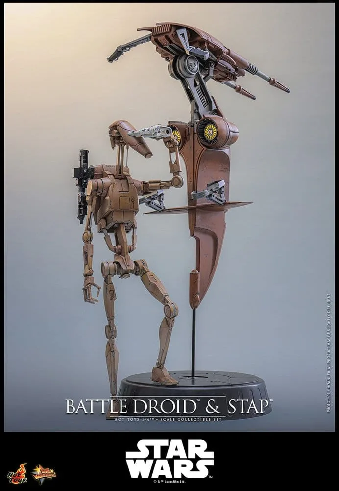 Star Wars Action Figure Set – Battle Droid and STAP 1/6 32 cm 10