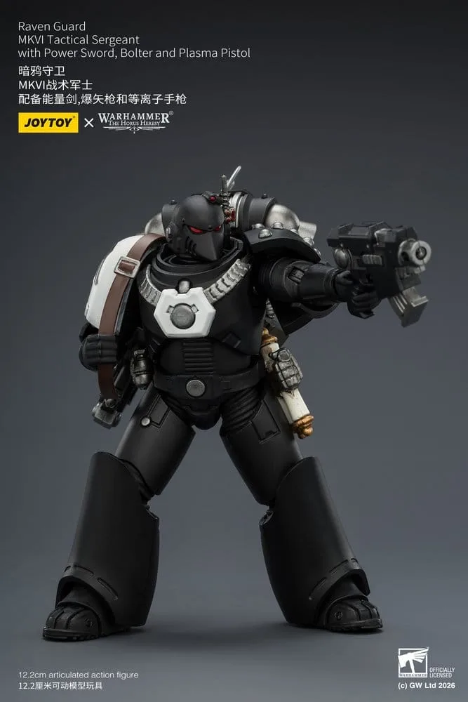 Warhammer 40,000 Figure – Raven Guard MkVI Sergeant 12.3 cm 9