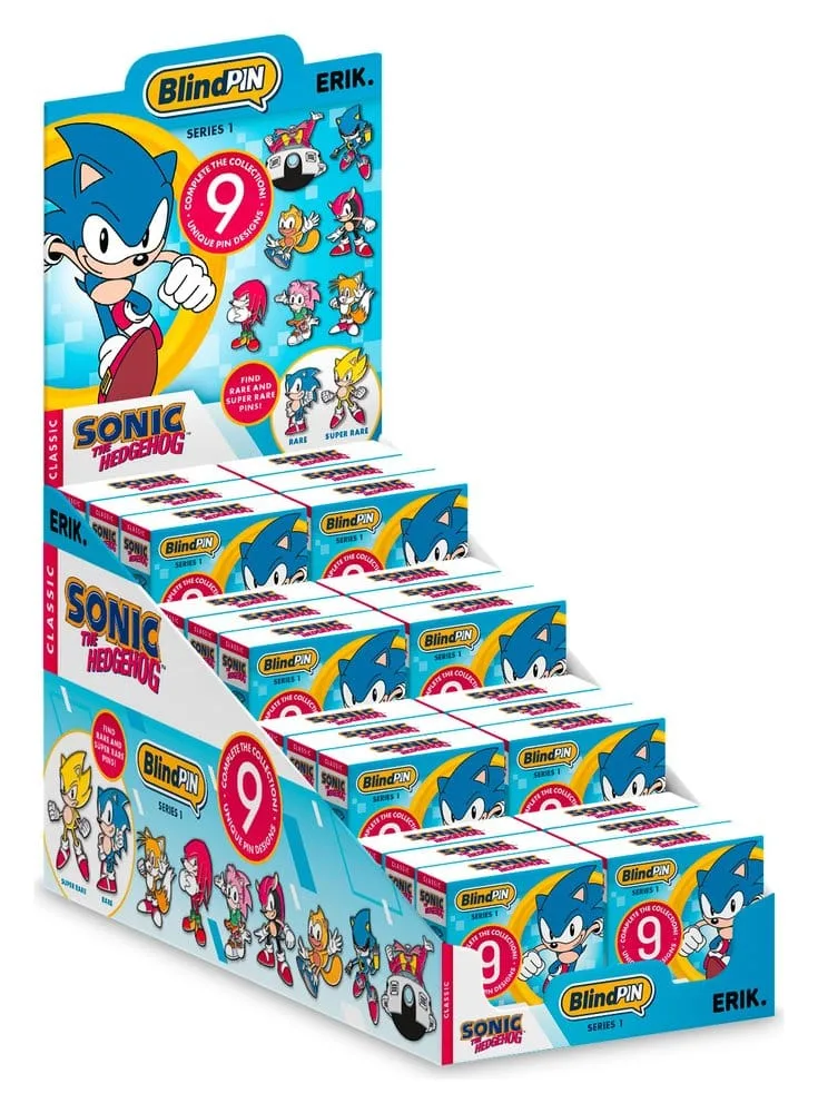 Sonic the Hedgehog Pin Badges – Series 1 Display of 24