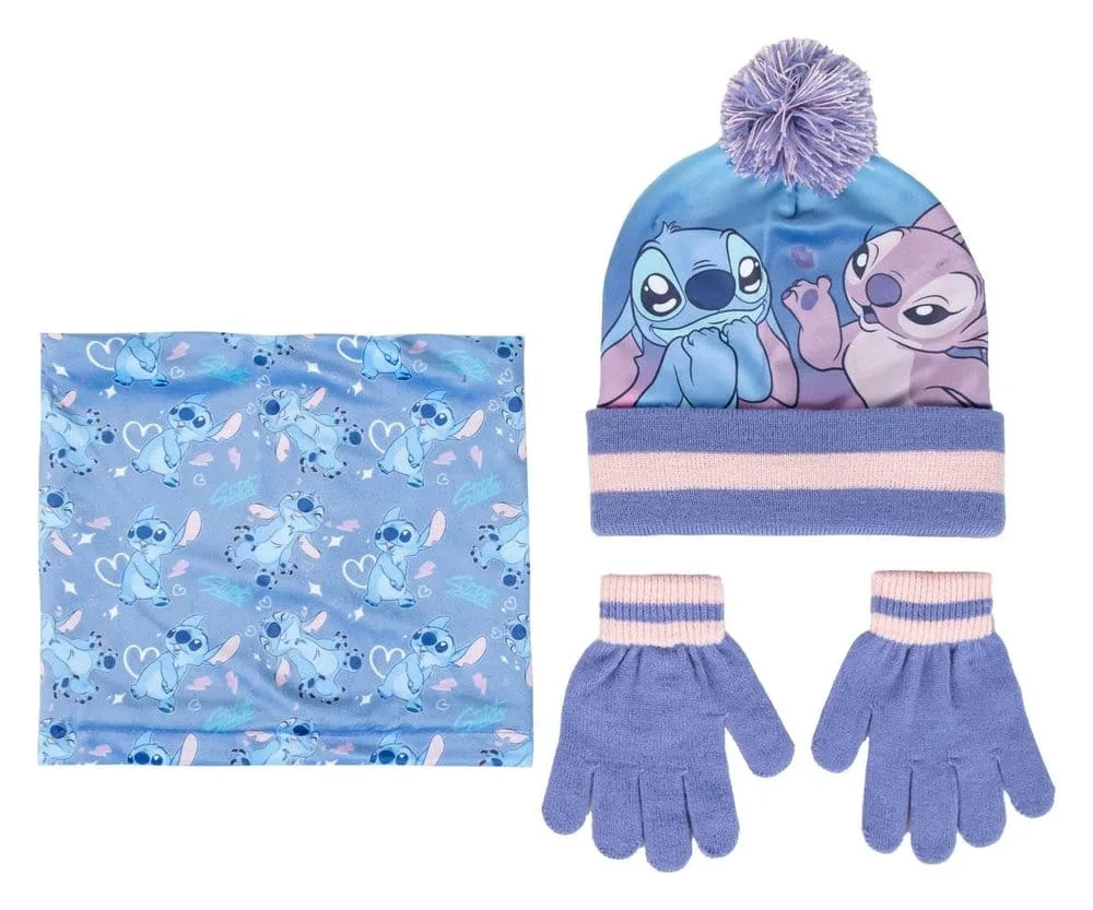 Lilo & Stitch Winter Accessories – Stitch Three-Piece Set