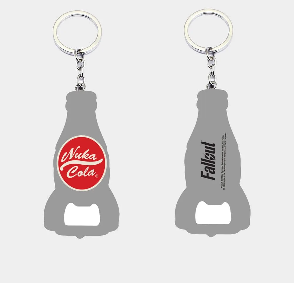 Fallout Keychain – Nuka Cola Logo Bottle Opener 3