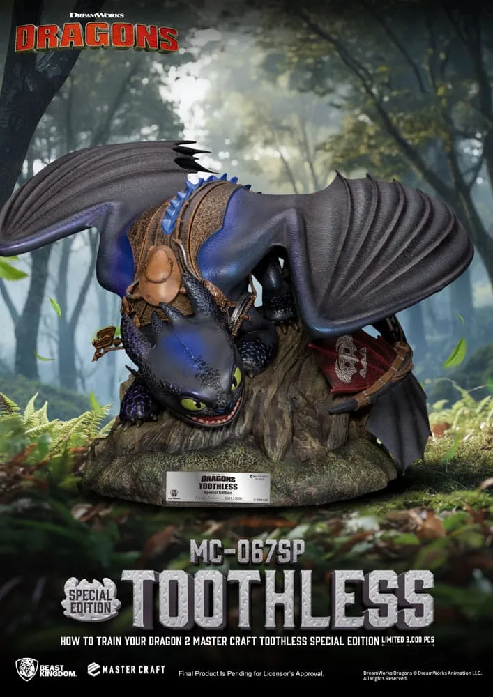 How to Train Your Dragon 2 Statue – Master Craft Toothless 38 cm 3