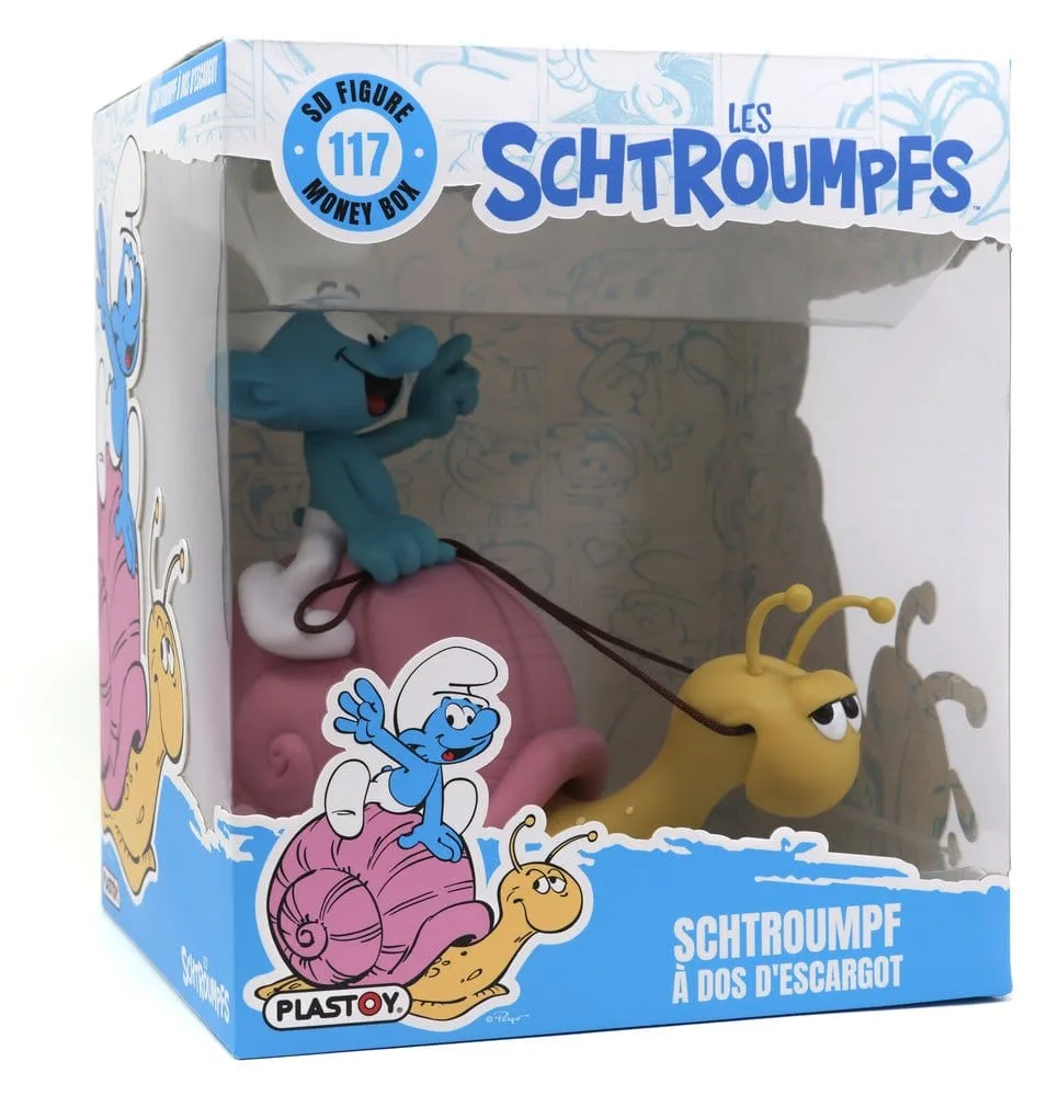 The Smurfs Money Box – Smurf on a Snail 19 cm