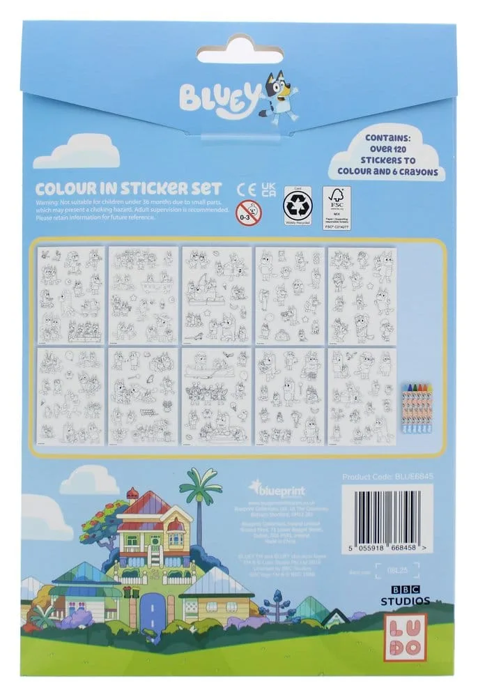 Bluey Sticker Colouring Set – Over 120 Stickers 3