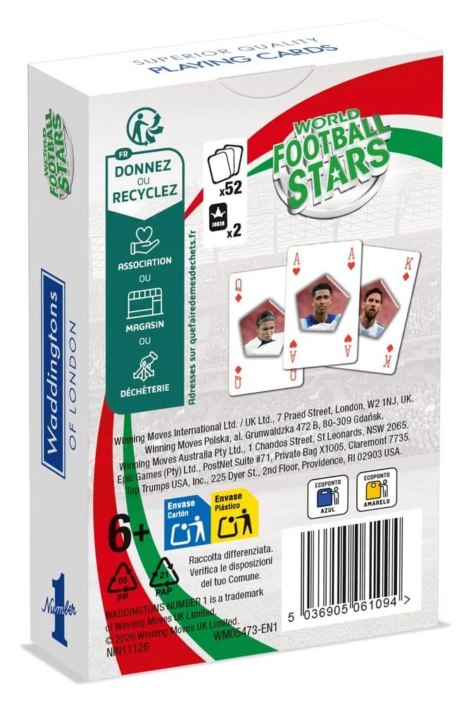 World Soccer Stars Playing Cards – No 1 English Edition 5