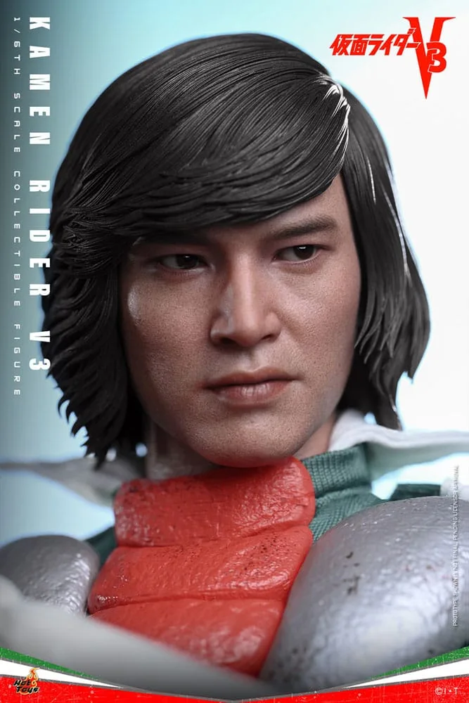 Kamen Rider Actionfigur – V3 mit LED-Augen 1:6 30 cm 5