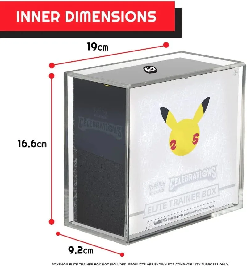 Pokémon TCG Display Case – Evoretro V2 Sliding Lid 3