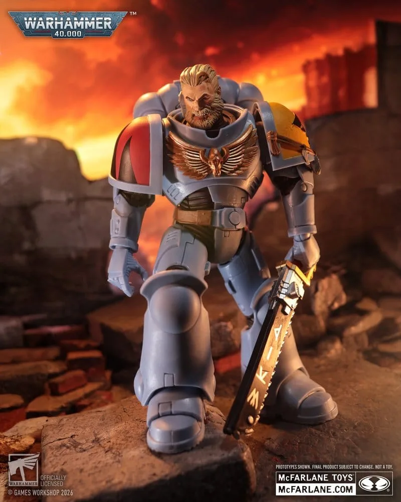 Warhammer 40,000 Action Figure – Space Wolves Grey Hunter 18 cm 12