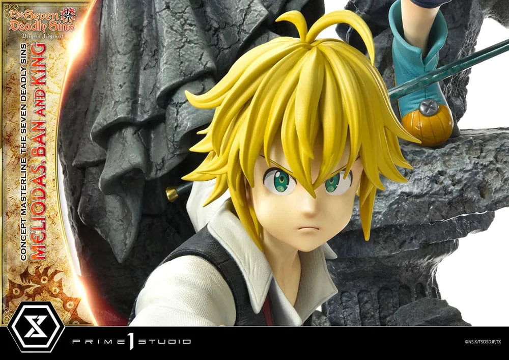 Seven Deadly Sins Statue – Meliodas, Ban and King 55 cm 9