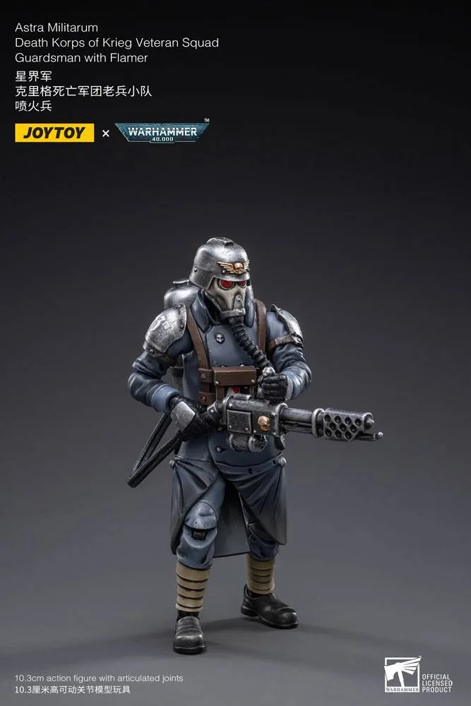 Warhammer 40K Action Figure – Krieg Guardsman with Flamer 10.3 cm 3