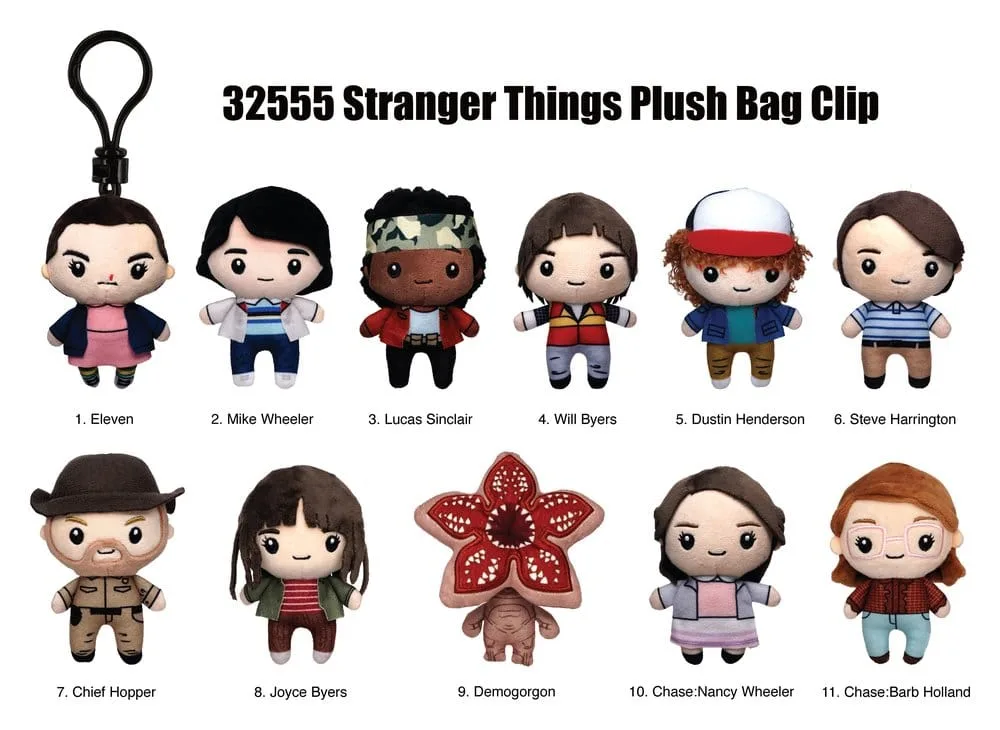 Stranger Things pluche tashangers – Display 24 verrassingszakjes 2