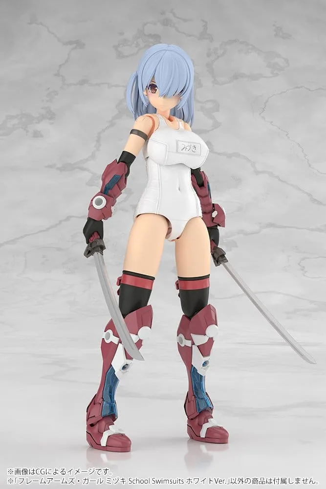 Frame Arms Girl Modellbausatz – Mizuki weißer Schulbadeanzug 16 cm 11