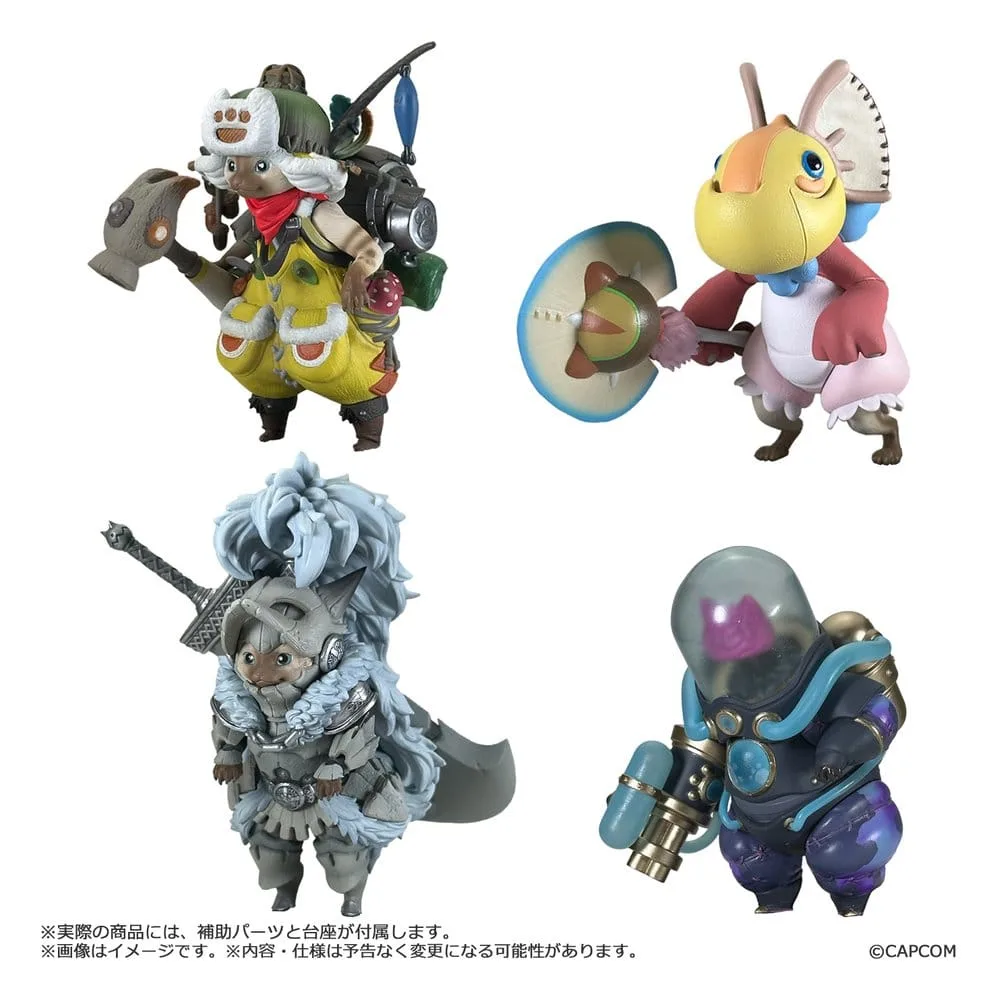 Monster Hunter Mini Figures – Palico Vol 1 Blind Box Set of 4