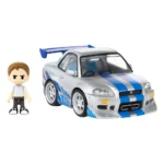 Fast & Furious Vehicle – Nissan Skyline GT-R R34 with Brian 9 cm 1