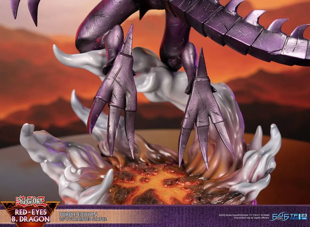 Yu-Gi-Oh Statue – Red-Eyes B. Dragon Purple 33 cm 3