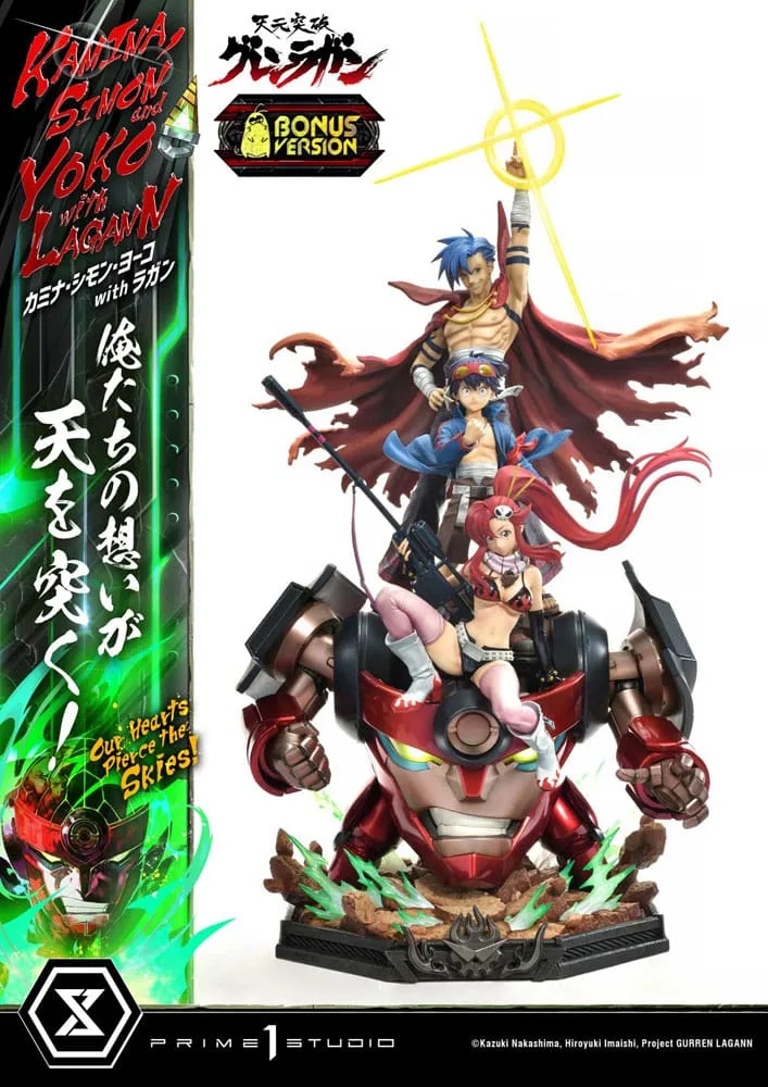 Gurren Lagann Statue – Team with Lagann Deluxe Bonus 1/4 97 cm