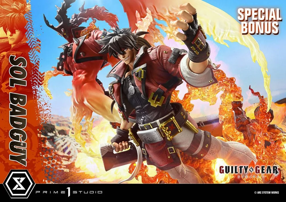 Guilty Gear Strive Statue – Sol Badguy Bonus Version 82 cm 9