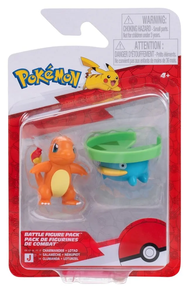 Pokémon Figurenset – Lotad & Charmander 2 stuks 9