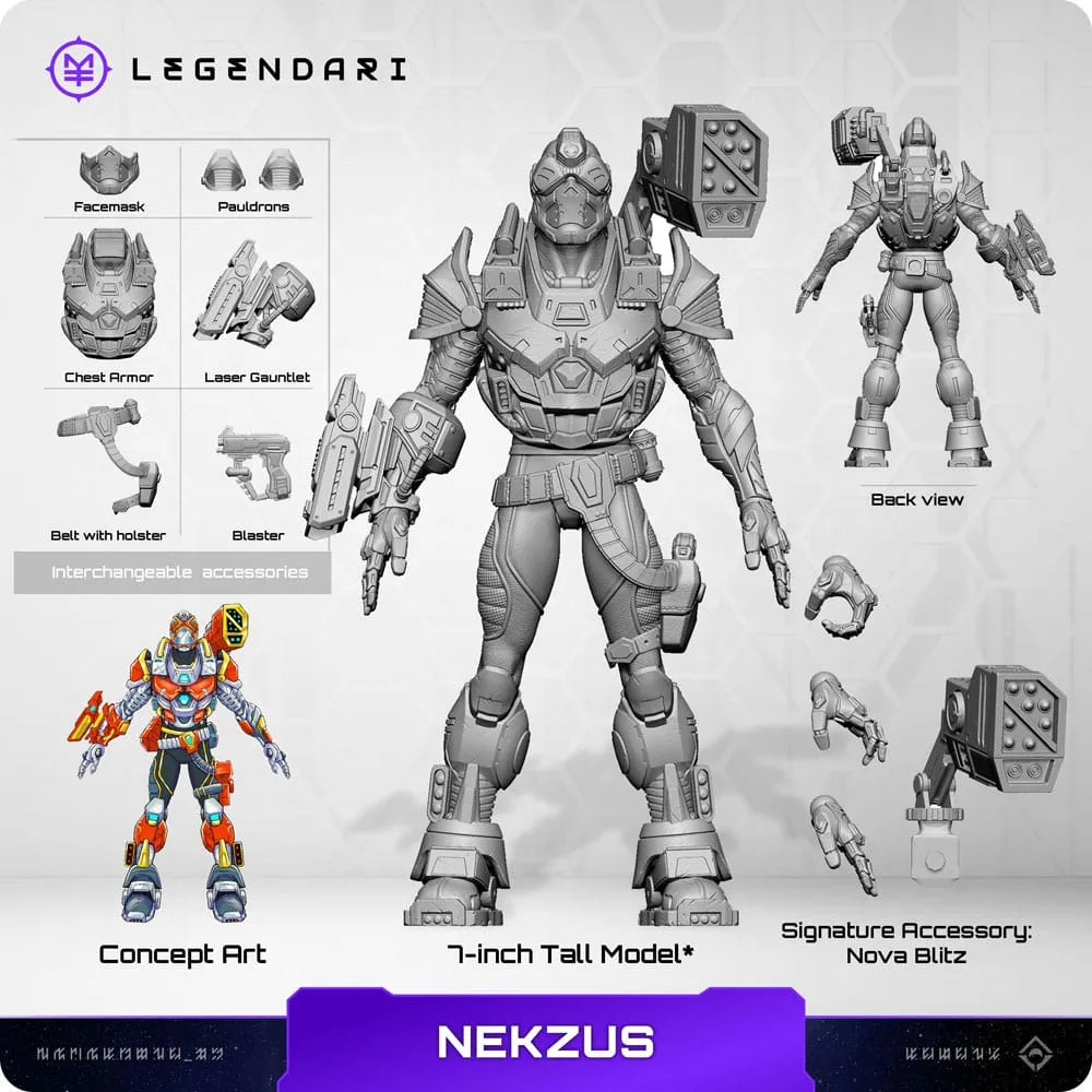 Legendari Action Figure – Nekzus 1/10 18 cm 4