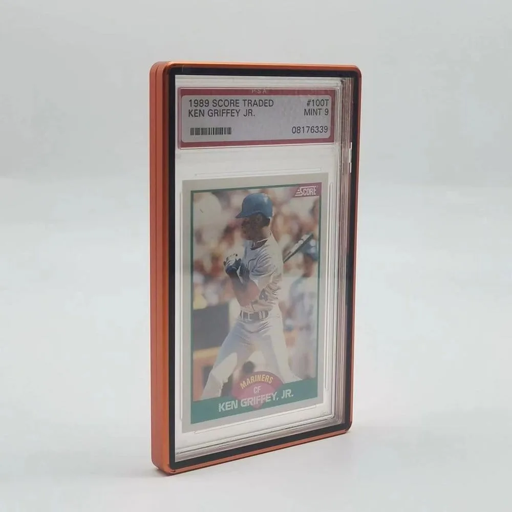 PSA Graded Card Case – Orange Magnetic Slab Protector 2
