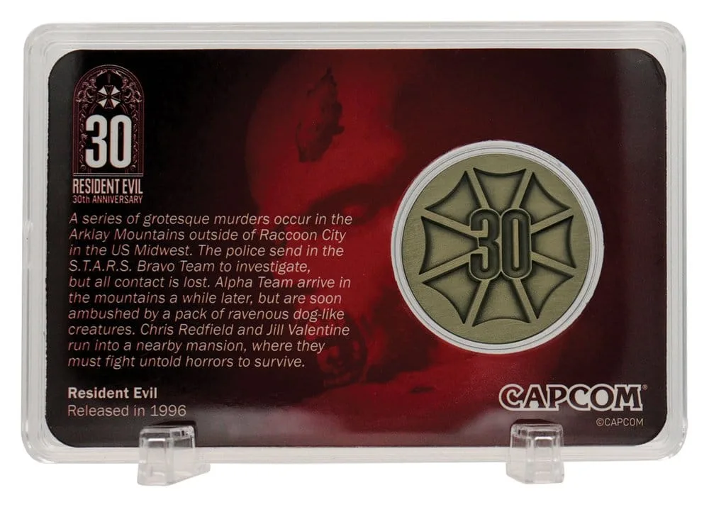 Resident Evil Coin – 30th Anniversary Antique Brass Finish 4 cm 7