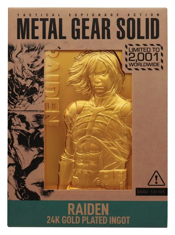 Metal Gear Solid 2 Ingot – Raiden 24k Gold Plated 4
