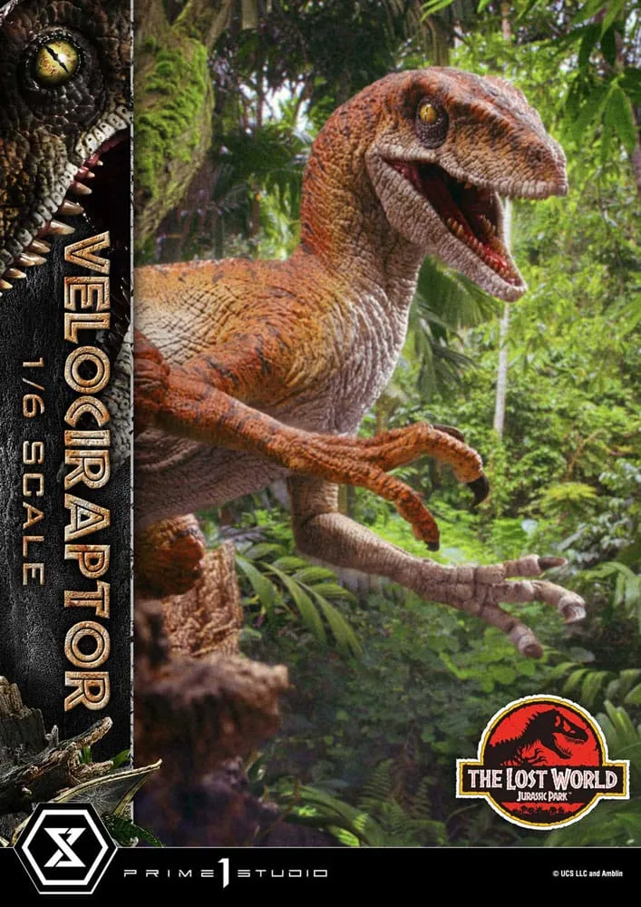 Jurassic Park II beeld – Tiger Stripe Velociraptor 1/6 41 cm 22