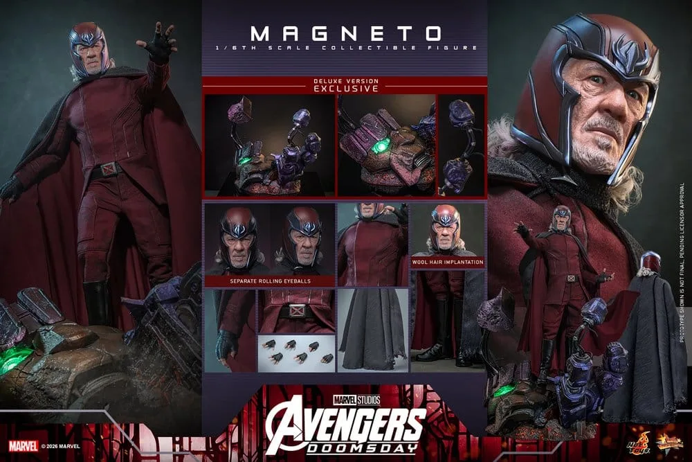 Avengers Doomsday Action Figure – Deluxe Magneto 30 cm 25