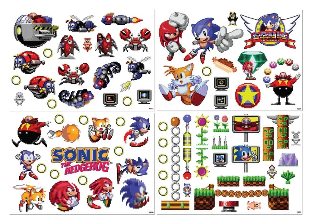 Sonic the Hedgehog Tech Stickers – Retro Vinyl Pack