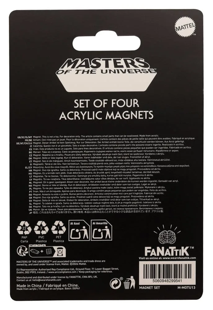 Masters of the Universe Magnets – Character Line Art 4-Pack 2