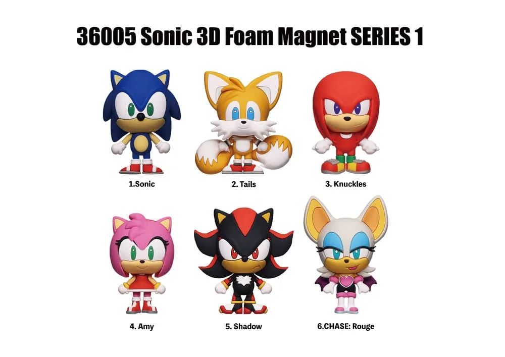 Sonic the Hedgehog Magnets – Series 1 Blind Bag Display of 12 3