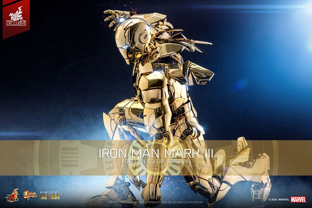 Iron Man Action Figure – Mark III Gold Version 1/6 33 cm 2