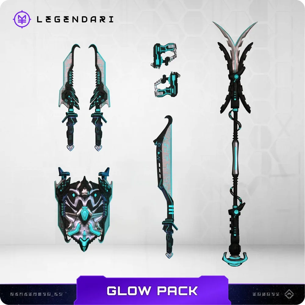 Legendari Accessory Pack – 7-Piece Glow Weapons