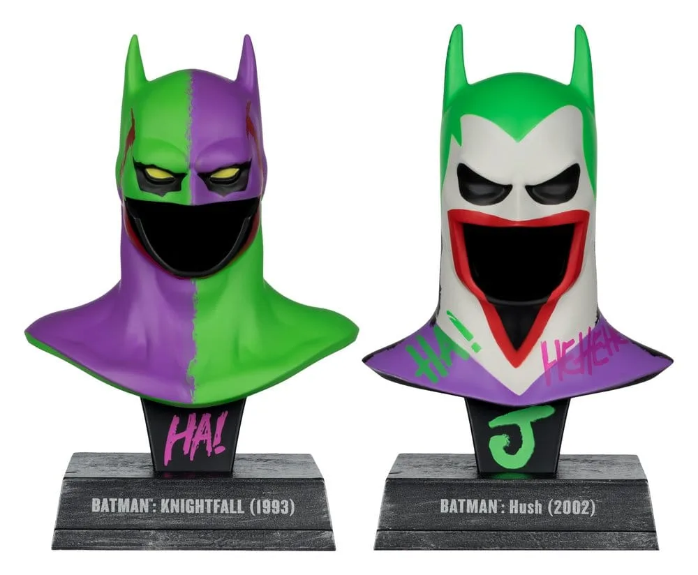 Batman Cowl Replicas – Hush & Knightfall Jokerized 2-Pack 1/3 3